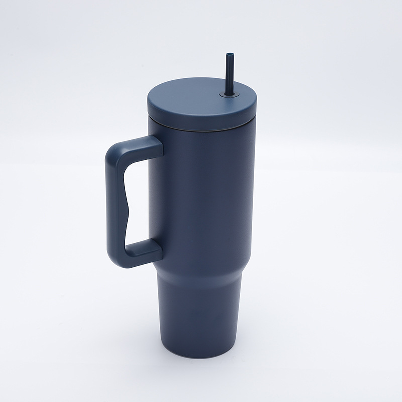 600ml Stainless Steel Cup with Straw