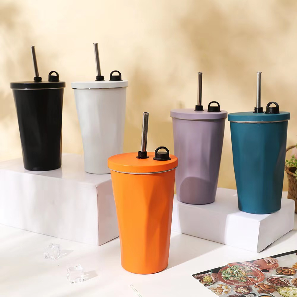 Portable 600ml Stainless Steel Drinking Cup