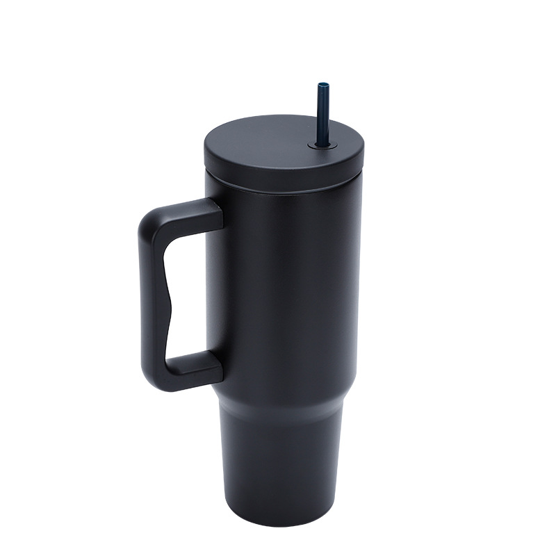 600ml Stainless Steel Cup with Straw