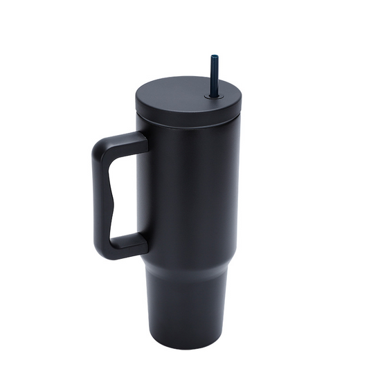 600ml Stainless Steel Cup with Straw