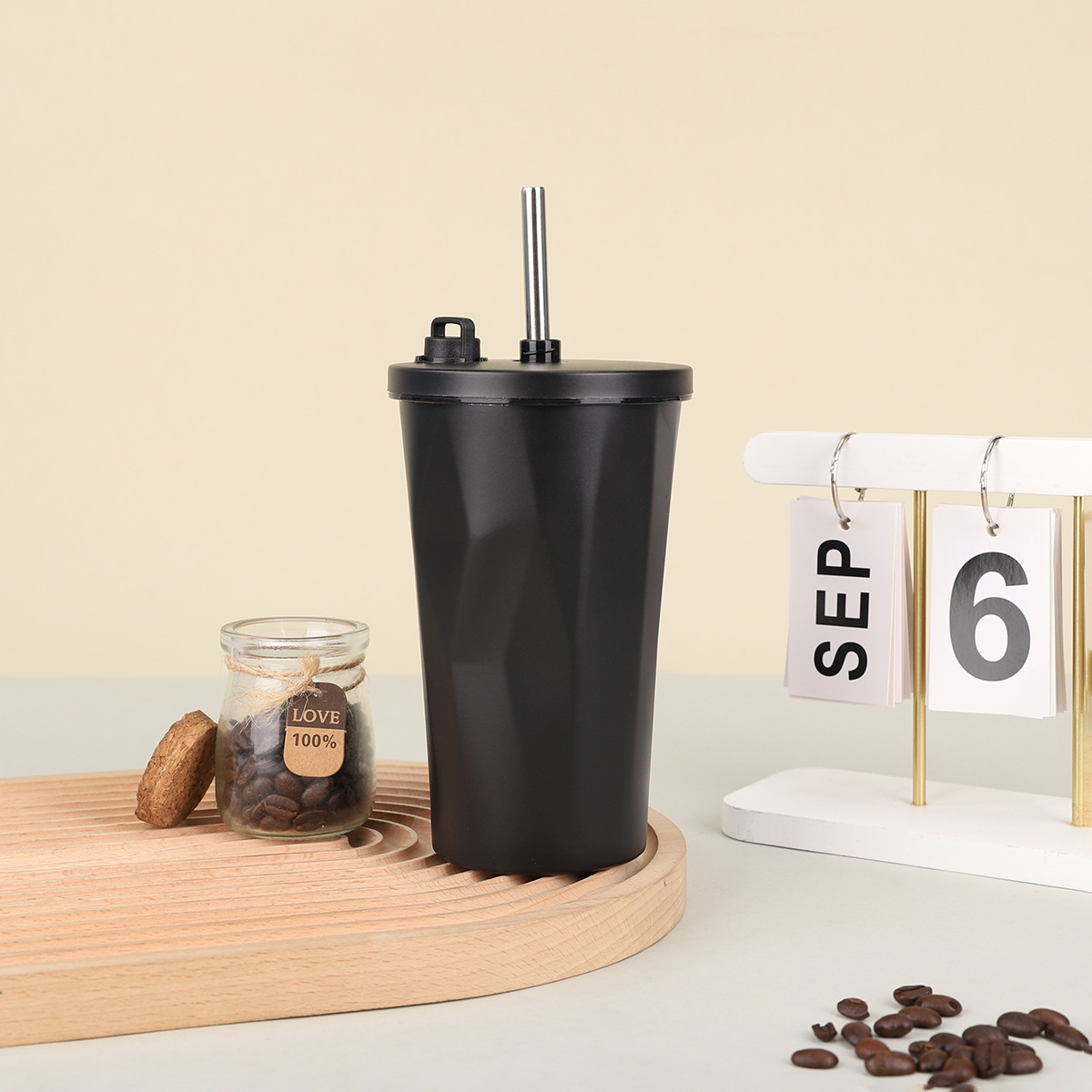Portable 600ml Stainless Steel Drinking Cup
