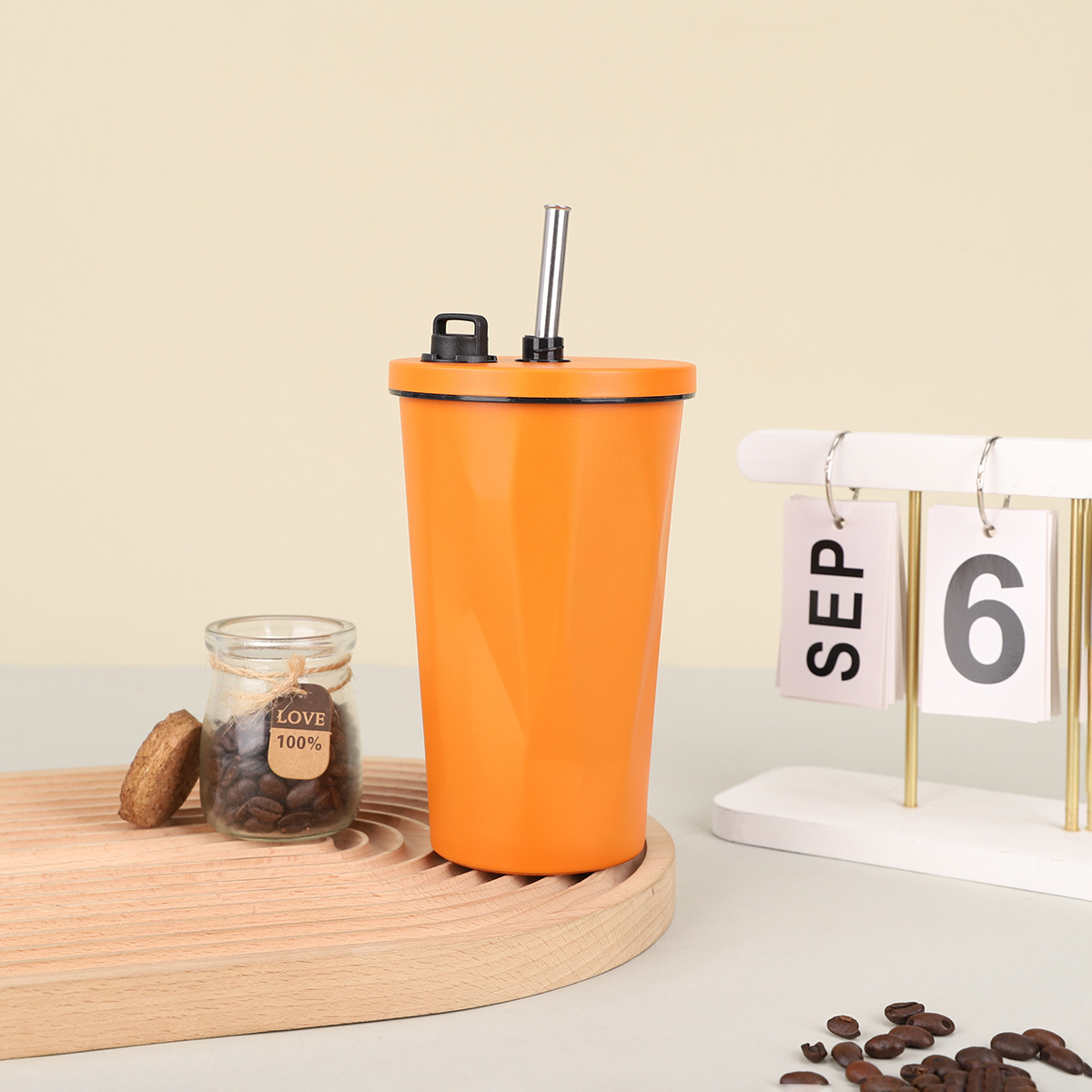 Portable 600ml Stainless Steel Drinking Cup