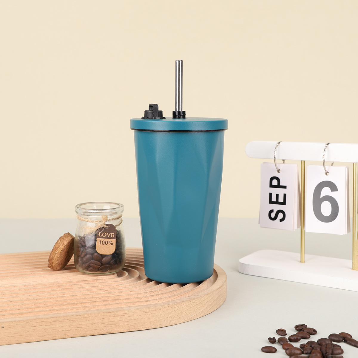 Portable 600ml Stainless Steel Drinking Cup